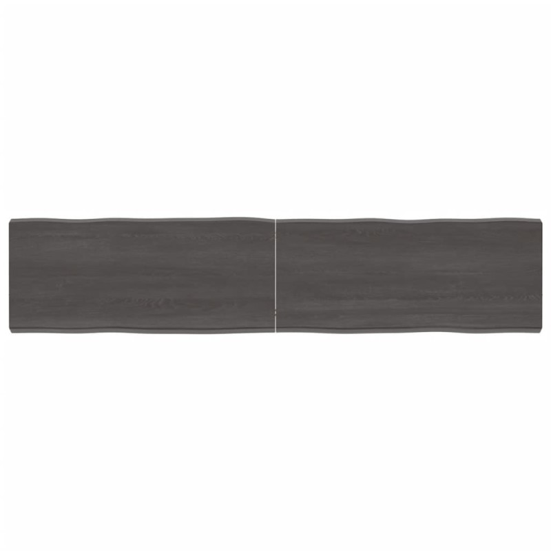 vidaXL Tablero mesa madera tratada borde vivo marrón 180x40x(2-6) cm vidaXL Tablero mesa madera tratada borde vivo marrón 180x40x(2-6) cm