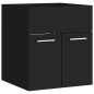 vidaXL Mueble con lavabo madera de ingeniería negro vidaXL Mueble con lavabo madera de ingeniería negro