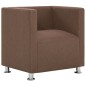 vidaXL Sillón en forma de cubo de tela marrón vidaXL Sillón en forma de cubo de tela marrón
