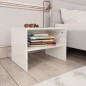 vidaXL Mesitas de noche 2 uds madera contrachapada blanco 40x30x30 cm vidaXL Mesitas de noche 2 uds madera contrachapada blanco 40x30x30 cm