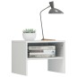 vidaXL Mesitas de noche 2 uds madera contrachapada blanco 40x30x30 cm vidaXL Mesitas de noche 2 uds madera contrachapada blanco 40x30x30 cm