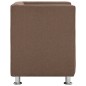 vidaXL Sillón en forma de cubo de tela marrón vidaXL Sillón en forma de cubo de tela marrón