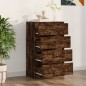 vidaXL Aparador madera contrachapada color roble ahumado 60x35x98,5 cm vidaXL Aparador madera contrachapada color roble ahumado 60x35x98,5 cm