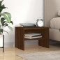 vidaXL Mesita de noche madera contrachapada marrón roble 40x30x30 cm vidaXL Mesita de noche madera contrachapada marrón roble 40x30x30 cm