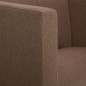 vidaXL Sillón en forma de cubo de tela marrón vidaXL Sillón en forma de cubo de tela marrón