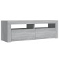 vidaXL Mueble de TV con luces LED gris Sonoma 120x35x40 cm