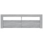 vidaXL Mueble de TV con luces LED gris Sonoma 120x35x40 cm