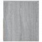 vidaXL Mueble de TV con luces LED gris Sonoma 120x35x40 cm