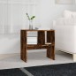 vidaXL Mesa auxiliar madera contrachapada roble ahumado 50x30x50 cm vidaXL Mesa auxiliar madera contrachapada roble ahumado 50x30x50 cm