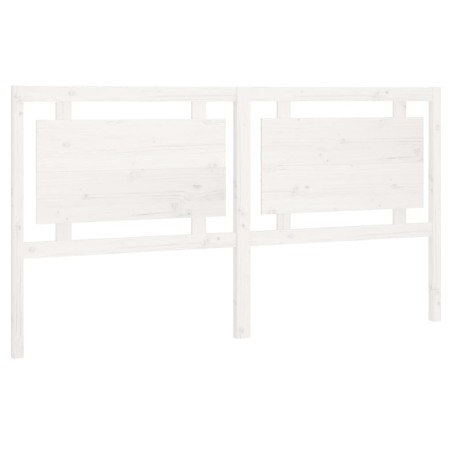 vidaXL Cabecero de cama madera maciza de pino blanco 185,5x4x100 cm