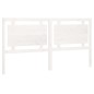 vidaXL Cabecero de cama madera maciza de pino blanco 185,5x4x100 cm vidaXL Cabecero de cama madera maciza de pino blanco 185,5x4x100 cm
