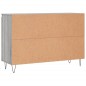 vidaXL Aparador de madera de ingeniería gris Sonoma 104x35x70 cm vidaXL Aparador de madera de ingeniería gris Sonoma 104x35x70 cm