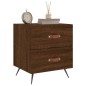 vidaXL Mesita noche 2 uds madera ingeniería marrón roble 40x35x47,5 cm vidaXL Mesita noche 2 uds madera ingeniería marrón roble 40x35x47,5 cm