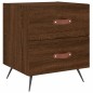 vidaXL Mesita noche 2 uds madera ingeniería marrón roble 40x35x47,5 cm vidaXL Mesita noche 2 uds madera ingeniería marrón roble 40x35x47,5 cm