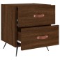 vidaXL Mesita noche 2 uds madera ingeniería marrón roble 40x35x47,5 cm vidaXL Mesita noche 2 uds madera ingeniería marrón roble 40x35x47,5 cm