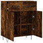 vidaXL Aparador de madera de ingeniería roble ahumado 69,5x34x90 cm vidaXL Aparador de madera de ingeniería roble ahumado 69,5x34x90 cm