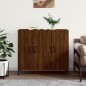 vidaXL Aparador de madera de ingeniería marrón roble 90x34x80 cm vidaXL Aparador de madera de ingeniería marrón roble 90x34x80 cm