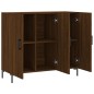 vidaXL Aparador de madera de ingeniería marrón roble 90x34x80 cm vidaXL Aparador de madera de ingeniería marrón roble 90x34x80 cm