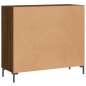 vidaXL Aparador de madera de ingeniería marrón roble 90x34x80 cm vidaXL Aparador de madera de ingeniería marrón roble 90x34x80 cm
