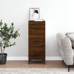 vidaXL Aparador madera de ingeniería marrón roble 34,5x34x90 cm