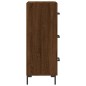 vidaXL Aparador madera de ingeniería marrón roble 34,5x34x90 cm vidaXL Aparador madera de ingeniería marrón roble 34,5x34x90 cm