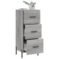vidaXL Aparador madera de ingeniería gris Sonoma 34,5x34x90 cm vidaXL Aparador madera de ingeniería gris Sonoma 34,5x34x90 cm