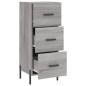 vidaXL Aparador madera de ingeniería gris Sonoma 34,5x34x90 cm vidaXL Aparador madera de ingeniería gris Sonoma 34,5x34x90 cm