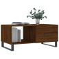 vidaXL Mesa de centro madera contrachapada roble marrón 90x50x40 cm vidaXL Mesa de centro madera contrachapada roble marrón 90x50x40 cm