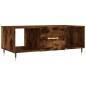 vidaXL Mesa de centro madera contrachapada roble ahumado 102x50x40 cm vidaXL Mesa de centro madera contrachapada roble ahumado 102x50x40 cm