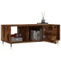 vidaXL Mesa de centro madera contrachapada roble ahumado 102x50x40 cm vidaXL Mesa de centro madera contrachapada roble ahumado 102x50x40 cm