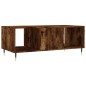vidaXL Mesa de centro madera contrachapada roble ahumado 102x50x40 cm vidaXL Mesa de centro madera contrachapada roble ahumado 102x50x40 cm