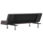vidaXL Sofá cama con dos almohadas de poliéster color gris topo vidaXL Sofá cama con dos almohadas de poliéster color gris topo