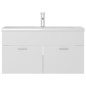 vidaXL Mueble con lavabo madera de ingeniería blanco vidaXL Mueble con lavabo madera de ingeniería blanco