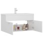 vidaXL Mueble con lavabo madera de ingeniería blanco vidaXL Mueble con lavabo madera de ingeniería blanco