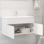 vidaXL Mueble con lavabo madera de ingeniería blanco vidaXL Mueble con lavabo madera de ingeniería blanco