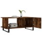 vidaXL Mesa de centro madera contrachapada roble ahumado 90x50x40 cm