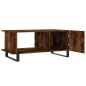 vidaXL Mesa de centro madera contrachapada roble ahumado 90x50x40 cm