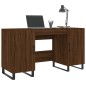 vidaXL Escritorio madera de ingeniería roble marrón 140x50x75 cm