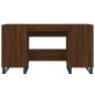 vidaXL Escritorio madera de ingeniería roble marrón 140x50x75 cm