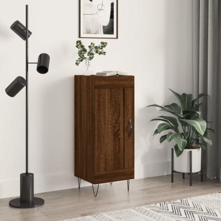 vidaXL Aparador madera de ingeniería marrón roble 34,5x34x90 cm