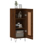 vidaXL Aparador madera de ingeniería marrón roble 34,5x34x90 cm vidaXL Aparador madera de ingeniería marrón roble 34,5x34x90 cm