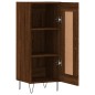 vidaXL Aparador madera de ingeniería marrón roble 34,5x34x90 cm vidaXL Aparador madera de ingeniería marrón roble 34,5x34x90 cm
