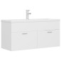 vidaXL Mueble con lavabo madera de ingeniería blanco vidaXL Mueble con lavabo madera de ingeniería blanco