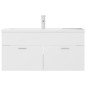 vidaXL Mueble con lavabo madera de ingeniería blanco vidaXL Mueble con lavabo madera de ingeniería blanco