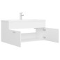 vidaXL Mueble con lavabo madera de ingeniería blanco vidaXL Mueble con lavabo madera de ingeniería blanco