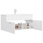 vidaXL Mueble con lavabo madera de ingeniería blanco vidaXL Mueble con lavabo madera de ingeniería blanco