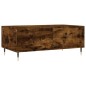 vidaXL Mesa de centro madera contrachapada roble ahumado 90x50x36,5 cm vidaXL Mesa de centro madera contrachapada roble ahumado 90x50x36,5 cm