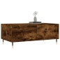 vidaXL Mesa de centro madera contrachapada roble ahumado 90x50x36,5 cm vidaXL Mesa de centro madera contrachapada roble ahumado 90x50x36,5 cm