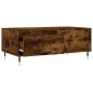 vidaXL Mesa de centro madera contrachapada roble ahumado 90x50x36,5 cm vidaXL Mesa de centro madera contrachapada roble ahumado 90x50x36,5 cm