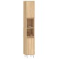 vidaXL Armario de baño madera contrachapada roble Sonoma 30x30x190 cm vidaXL Armario de baño madera contrachapada roble Sonoma 30x30x190 cm